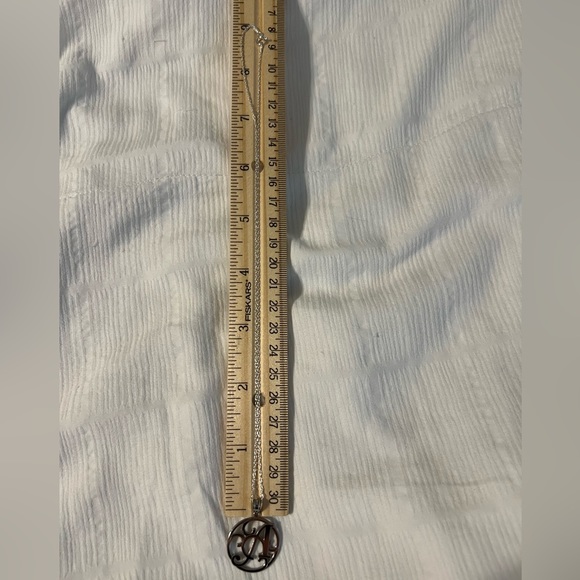 Monogram A .925 Sterling Silver Necklace and Charm Perfect Gift in Gorgeous Box - Picture 7 of 8